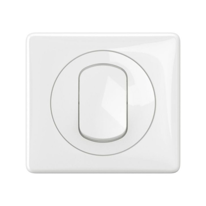 Legrand - Céliane 2024 - Poussoir étanche complet - Blanc - IP44 - Réf : 080251 + CM0031 + CP2701 + CB8001