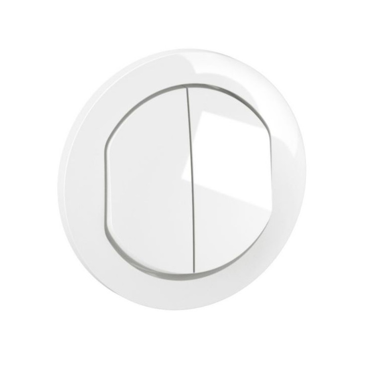 Legrand - Céliane 2024 - Double va et vient étanche complet - Blanc - IP44 - Réf : 080251 + 2 x CM0001 + CB4001 + CP2701