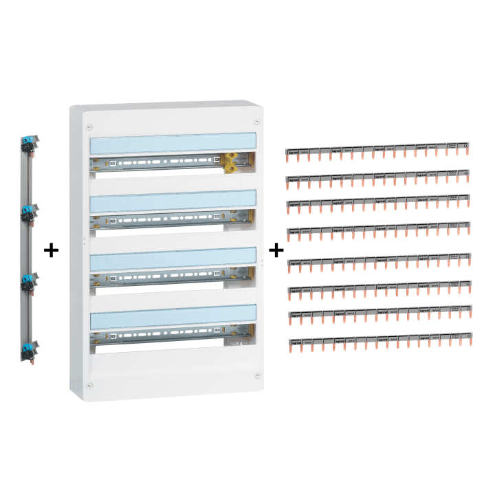 Legrand - LOT - Coffret DRIVIA 72 M + peigne V/H + porte - 401224+404928x8+405002+401234