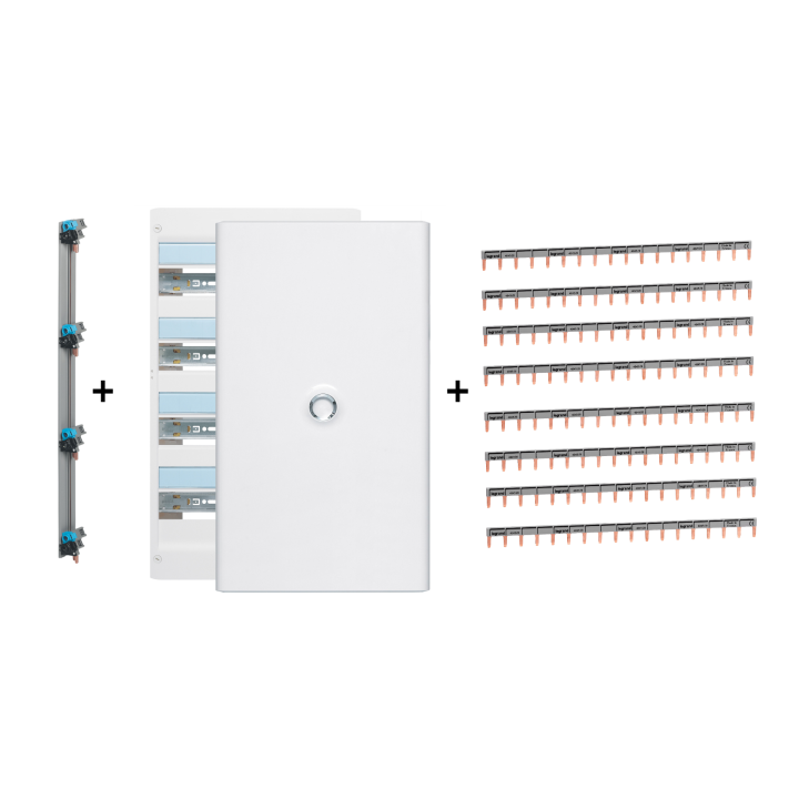 Legrand - LOT - Coffret DRIVIA 72 M + peigne V/H + porte - 401224+404928x8+405002+401234