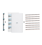 Legrand - LOT - Coffret DRIVIA 72 M + peigne V/H + porte - 401224+404928x8+405002+401234