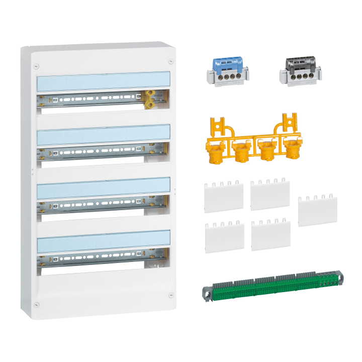 Legrand - Kit GTL 18M + tableau 72M + Porte transparente - 030067+401224+401244
