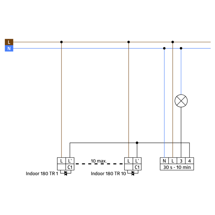 B.E.G - Minuterie électronique 30s à 10m - SCT1 - Réf : 92655