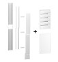 Schneider - Resi9 - kit goulotte 18M + Tableau RESI9 18M - 4R + porte - R9HKT18+R9H18404+R9H18424