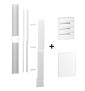 Schneider - Resi9 - kit goulotte 18M + Tableau RESI9 18M - 3R + porte - R9HKT18+R9H18403+R9H18423