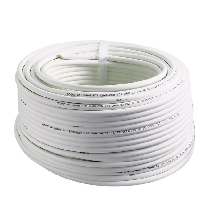 CAE - Câble RJ45 Catégorie 6 F/UTP 4P - Couronne de 100m - Réf : FTP46SHBL1