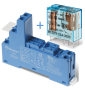 Finder - LOT - Relais Industriel 2RT - 24VDC + Embase Relais - Réf : 405290240000+9505SPA