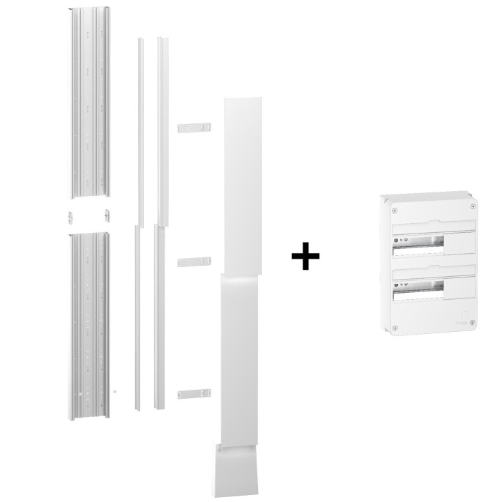 Schneider - Pack goulotte GTL 13M + Tableau RESI9 26M - R9HKT13+R9H13402