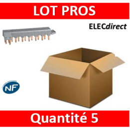 Legrand - Peigne HX3 optimisé tétrapolaire - 6 modules - 405200x5