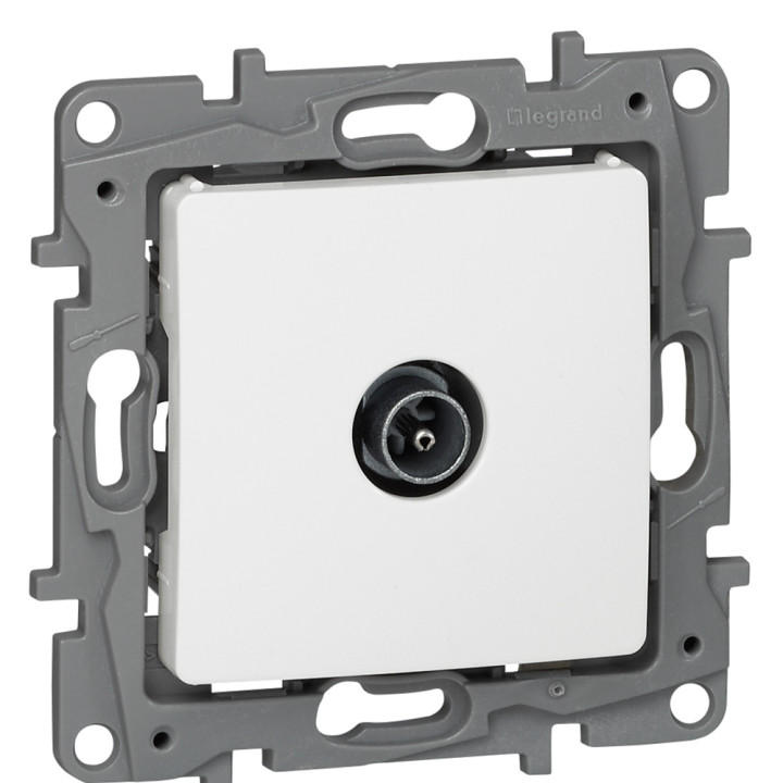 Legrand Niloé - Prise TV simple Blanc - Réf : 664751