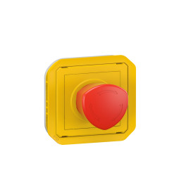 Legrand - Plexo - Coup de poing d'urgence - poussoir - Composable - déverrouillage 1/4 tour - IP55/IK08 - Réf : 069549L
