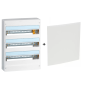 Legrand - Plaque de fond pour coffret ou rehausse 18M - 3R + tableau 54M - 401253+401223