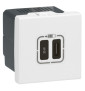 Legrand - Mosaic - Chargeur Simple USB Type-C - 3A - 30W Power Delivery - 2 Modules - Réf : 077585L