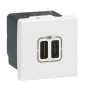 Legrand - Prise chargeur USB Type-A + Type C 3A 5V 15W - 230V - Réf : 077592