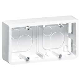 Legrand Mosaic - Cadre saillie 2 postes - 2 x 2 modules - horizontal - 080285
