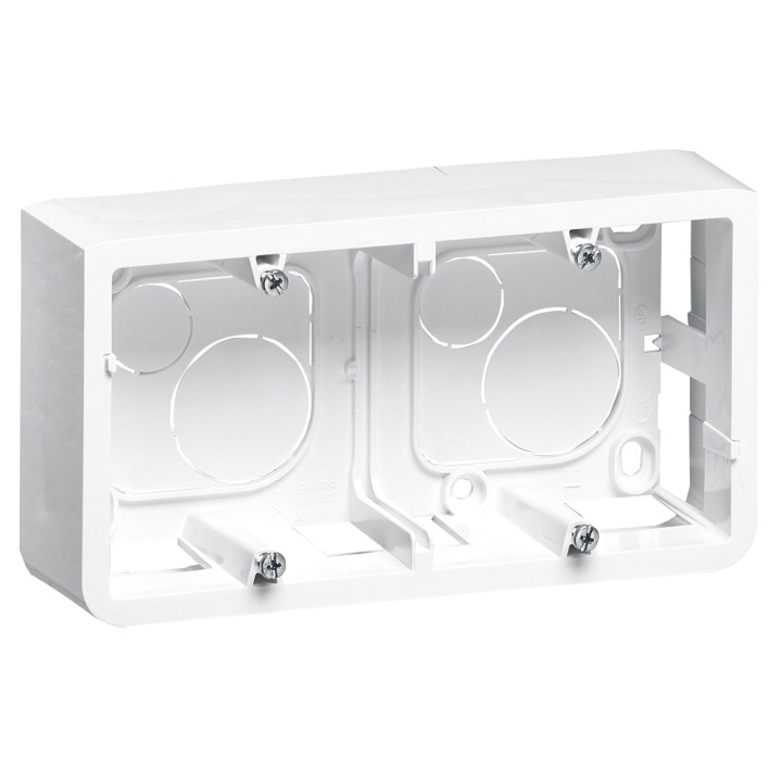 Legrand Mosaic - Cadre saillie 2 postes - 2 x 2 modules - horizontal - 080285