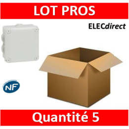 Legrand - Boîte de dérivation étanche IP55 - 105x105x55 - 092022x5