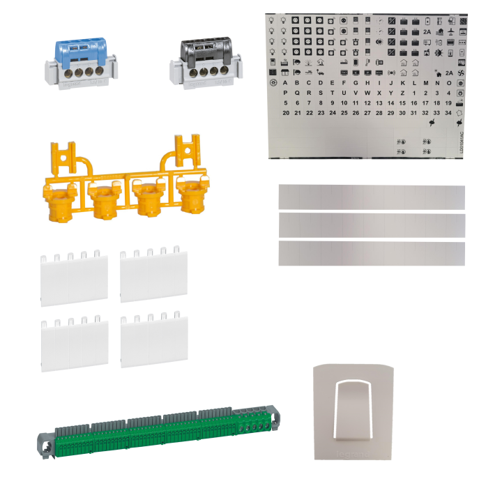 Legrand - LOT - Coffret DRIVIA 54 M + peigne V/H + porte - 401223+405001+404928x6+401233