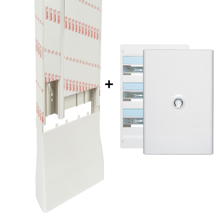 Legrand - Kit GTL 18M + tableau 54M + porte blanche - 030067+401223+401233