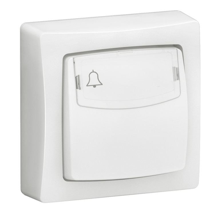 Legrand Oteo - Poussoir porte-étiquette 6A - 230V - Réf : 086009L