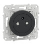 Schneider - Prise de courant Odace affleurante - Anthracite - 2P+T - 16A - 250V - Bornes auto - Réf : S540052