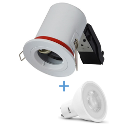 Vision EL - Kit spot encastré BBC Fixe blanc 7W - 4000K dimmable - 7718 + 78192