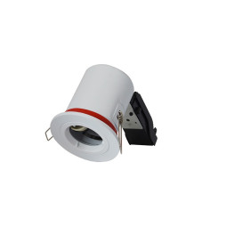Miidex - Support Spot Fixe - étanche à l'air - Blanc - D.88mm - BBC - Réf : 7718