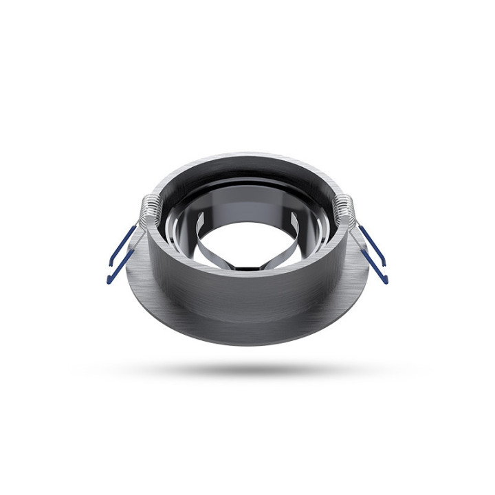 Miidex - Support de spot plafond - Rond - Orientable - Argent - Ø92 mm - Réf : 7712