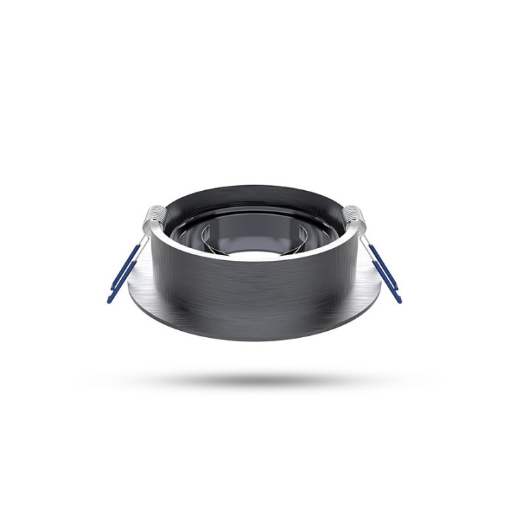 Miidex - Support de spot plafond - Rond - Orientable - Argent - Ø92 mm - Réf : 7712