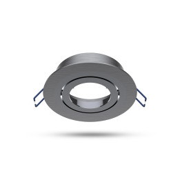 Miidex - Support de spot plafond - Rond - Orientable - Argent - Ø92 mm - Réf : 7712