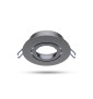 Miidex - Support de spot plafond - Rond - Orientable - Argent - Ø92 mm - Réf : 7712
