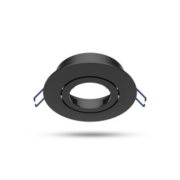 Miidex - Support de spot plafond - Rond - Orientable - Noir - Ø92 mm - Réf : 77120