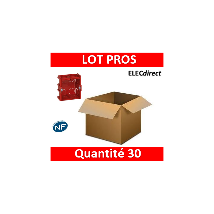 Legrand Batibox - Boîte à sceller monoposte prof. 40mm - 080141x30