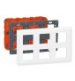 Legrand Mosaic - Kit poste de travail 2 x 3 x 2 modules - Encastré - Blanc - Réf : 080126+080266+078832L