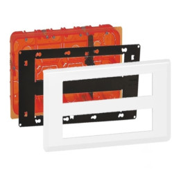 Legrand - Mosaic - Kit poste de travail - 2 x 10 modules - Blanc