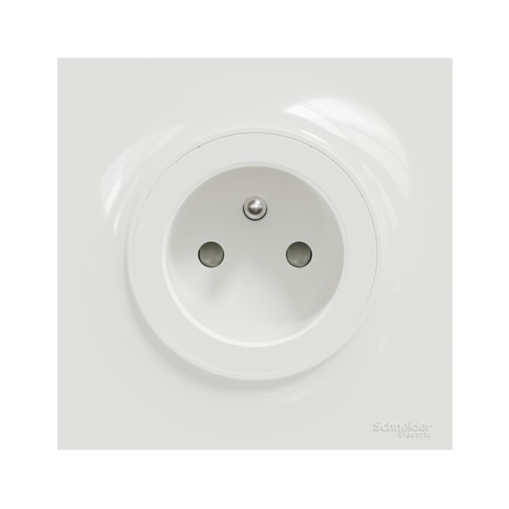 Schneider Odace - LOT de 10 prises 2P+T - 16A + plaque - complet - Réf : S520059 x10 + S520702 x10