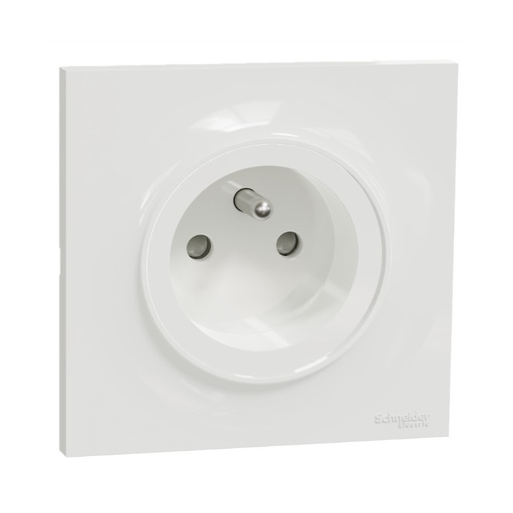 Schneider Odace - LOT de 10 prises 2P+T - 16A + plaque - complet - Réf : S520059 x10 + S520702 x10
