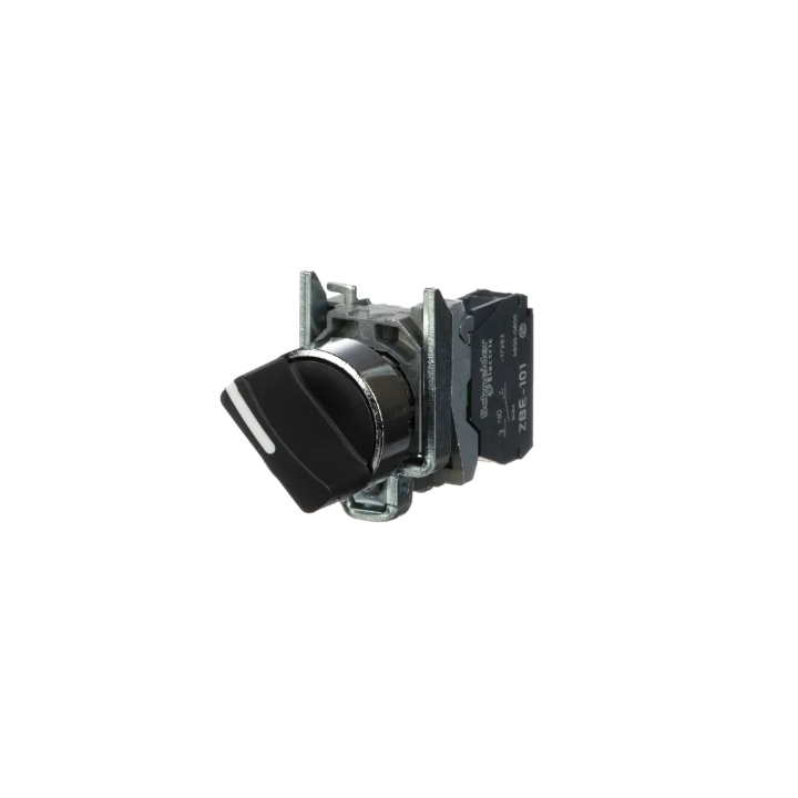 Schneider - Harmony bouton tournant noir Ø22 - à manette - 2 positions - 1F - XB4BD21