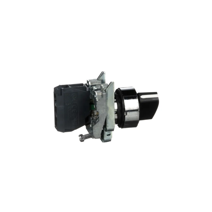 Schneider - Harmony bouton tournant noir Ø22 - à manette - 2 positions - 1F - XB4BD21