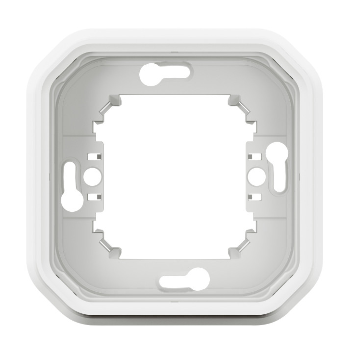 Legrand Plexo - LOT de 10 supports plaque étanche - Encastré - 1 poste - Blanc - Réf : 069692Lx10