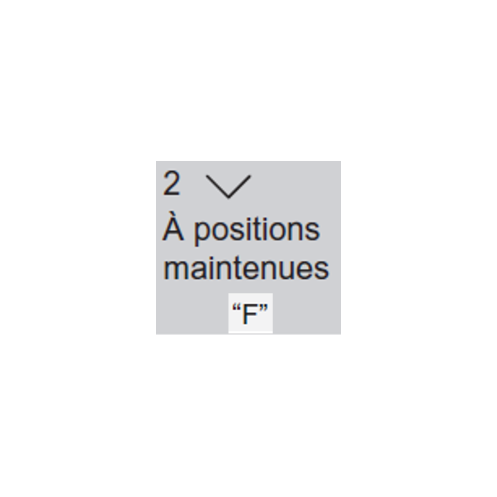 Schneider - Harmony bouton tournant noir Ø22 - à manette - 2 positions - 1F - XB4BD21