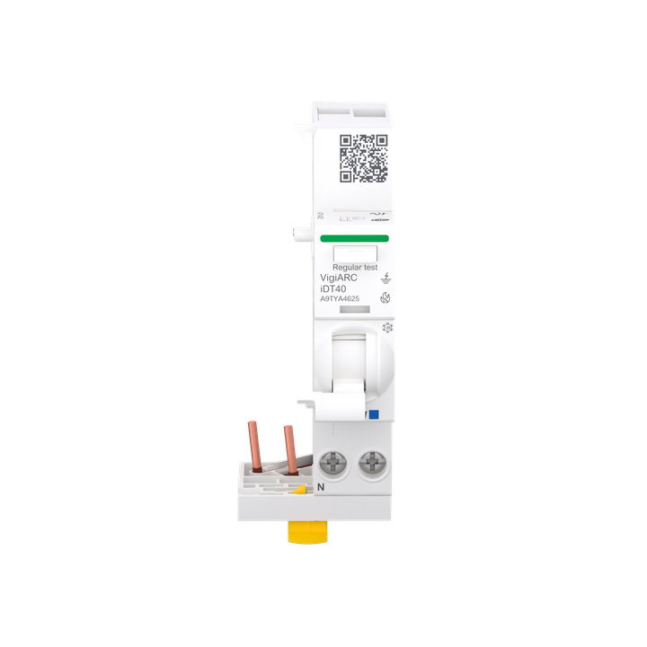 Schneider - Acti9 iDT40 - Module détecteur arc différentiel 30mA ASI 1PN 25A - Réf. A9TYA4625