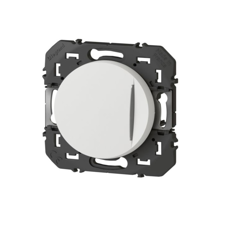 Legrand - Interrupteur ou va-et-vient avec voyant lumineux Dooxie - 10AX - 250V~ - finition Blanc - Réf : 600011