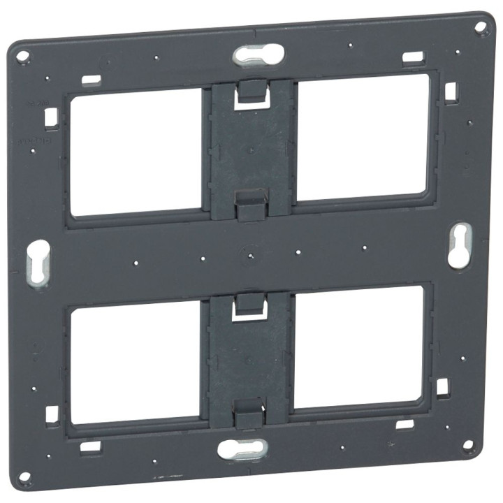 Legrand Céliane - Kit poste de travail complet 2 x 2 postes - Encastré - Blanc - Réf : 80264+068608+80124