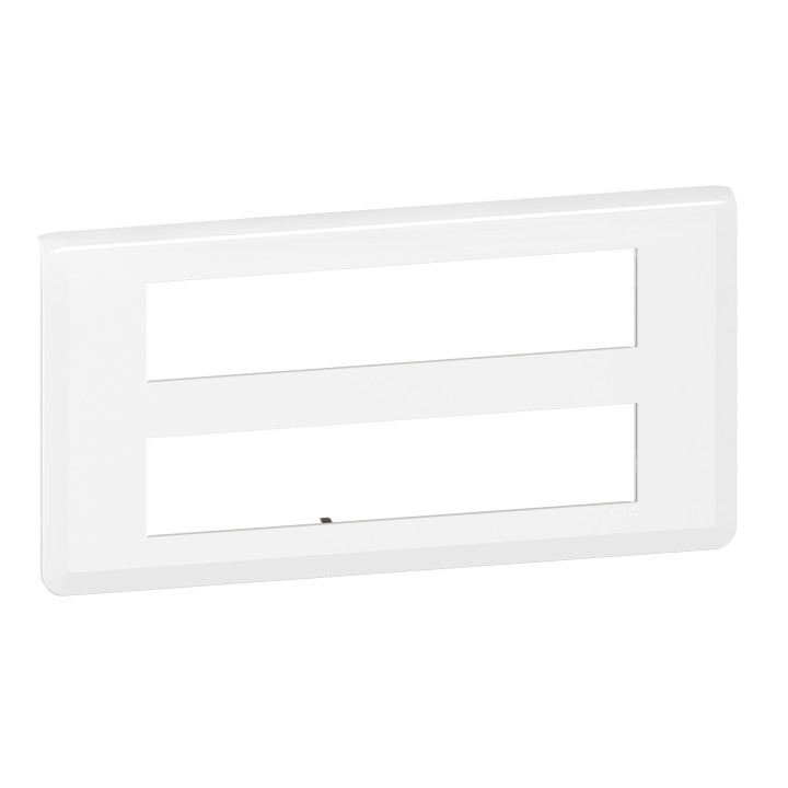 Legrand Mosaic - Kit poste de travail 2 x 10 modules - Saillie - Blanc - Réf : 080278+080268+078828L