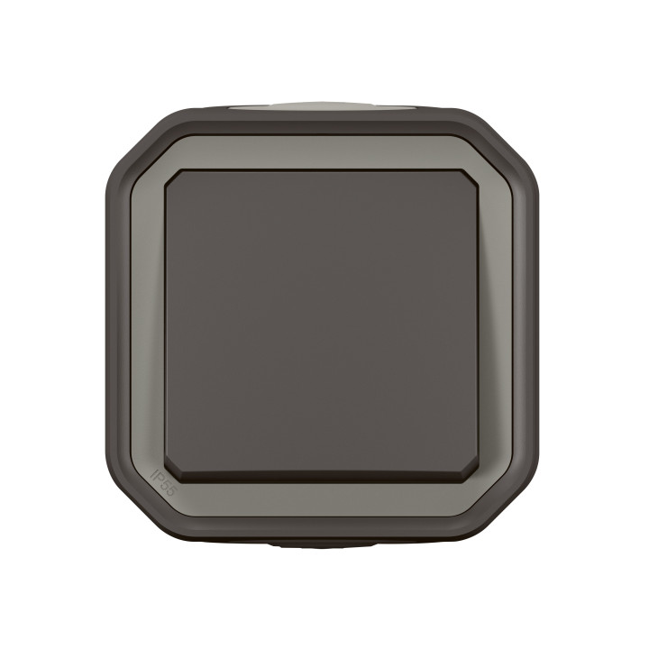 Legrand - LOT de 10 interrupteurs/va-et-vient étanche Plexo - saillie 10AX - 250V - IP55 - Anthracite - Réf : 069761Lx10