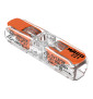 Wago - Boîte de 60 Bornes auto fils souples/rigides x 1 (0,2 à 4 mm2) - Réf : 221-2411