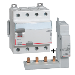 LEGRAND - Interrupteur différentiel DX3-ID 4P 40A - 30mA - AC + module 4P - 411661+406301