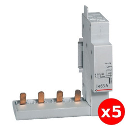 Legrand - LOT de 5 modules de raccordement par peigne produit tête de groupe 4P - 406301x5