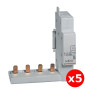 Legrand - LOT de 5 modules de raccordement par peigne produit tête de groupe 4P - 406301x5